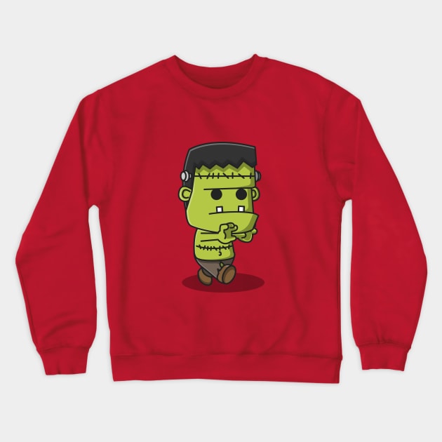 cute zombie Crewneck Sweatshirt by fflat hds